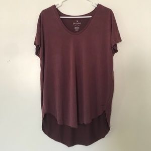 Burgundy slouch tee